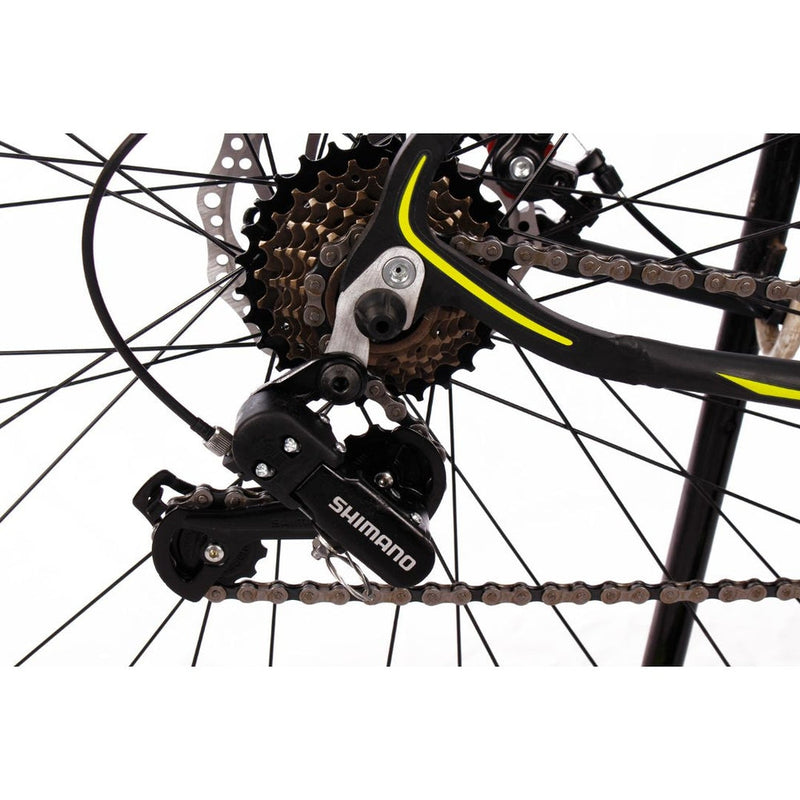 Bicicleta 29 Spaceline Vega 21V Cambios Shimano Freio a Disco Mecânico com Suspensão - Gaamerr maniia 