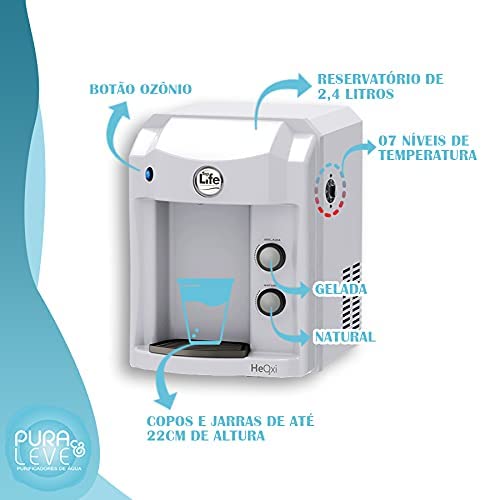 Purificador Agua Ozonizada Alcalina Ionizada Top Life - 127V (Prata) - Gaamerr maniia 
