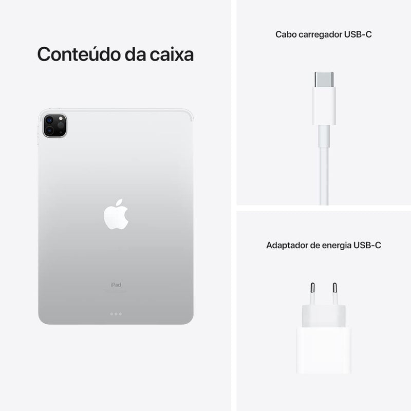 Apple iPad Pro Wi-Fi de 11 polegadas (Wi-Fi, 256 GB) - Prateado - Gaamerr maniia 