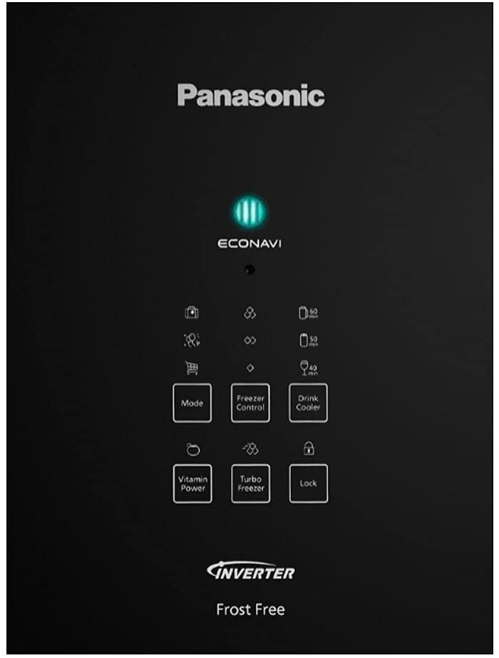 Geladeira Panasonic Frost Free 425L A+++ Black Glass - NR-BB53GV3B - Gaamerr maniia 