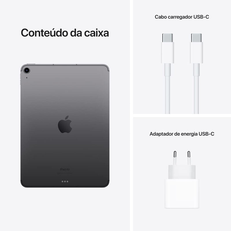 2022 Apple iPad Air (5ª geração, Wi-Fi, de 64 GB) - azul - Gaamerr maniia 