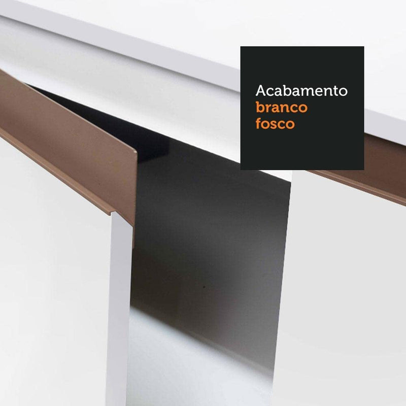 Cozinha Completa Madesa Reims Xc260001 com Armário, Balcão e Tampo - Branco - Gaamerr maniia 