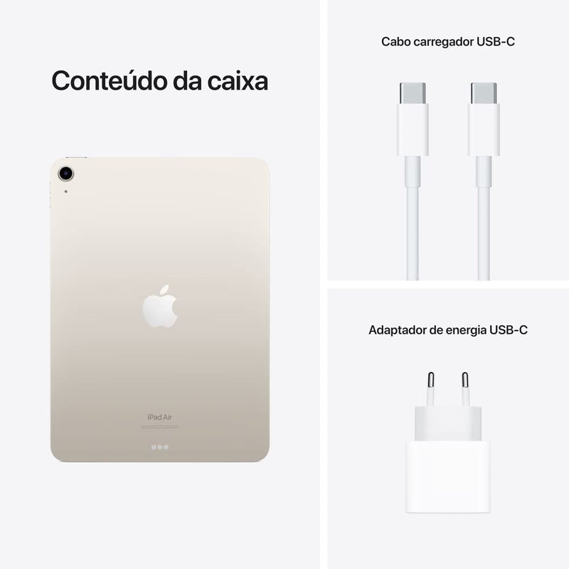 2022 Apple iPad Air (5ª geração, Wi-Fi, de 64 GB) - azul - Gaamerr maniia 