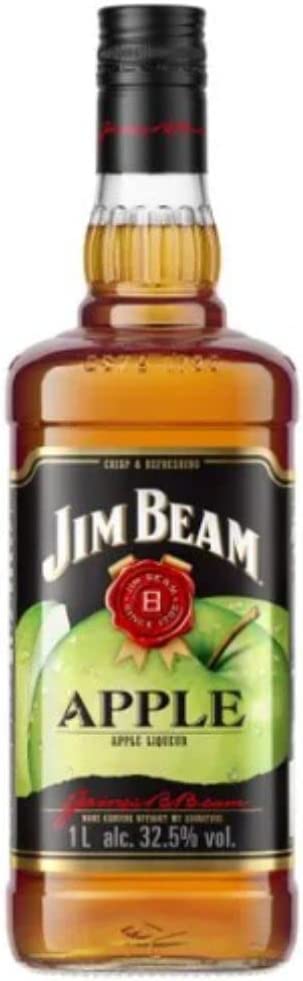 Whiskey Bourbon Americano Jim Beam Apple 1 Litro ABV 32,5%