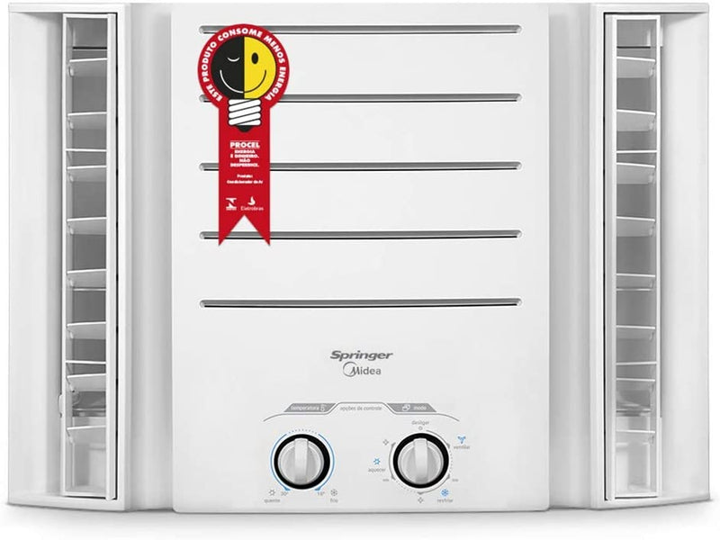 Ar Condicionado de Janela Mecânico, Springer, Branco, 10.000 BTU/h Frio, 110v, Midea - Gaamerr maniia 