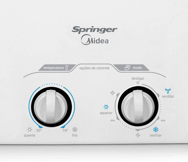 Ar Condicionado de Janela Mecânico, Springer, Branco, 10.000 BTU/h Frio, 110v, Midea - Gaamerr maniia 