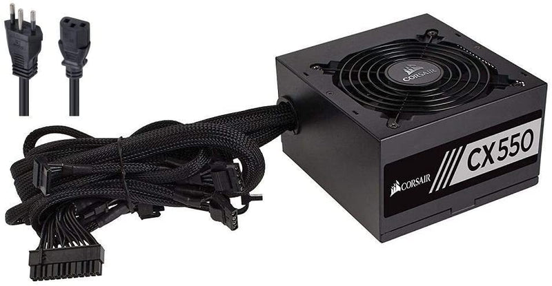 Fonte Corsair 550W 80 Plus Bronze CX550 - CP-9020121-BR - Gaamerr maniia 