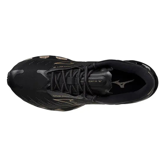Tênis Mizuno Wave Prophecy 12 Masculino - Preto c/ Dourado