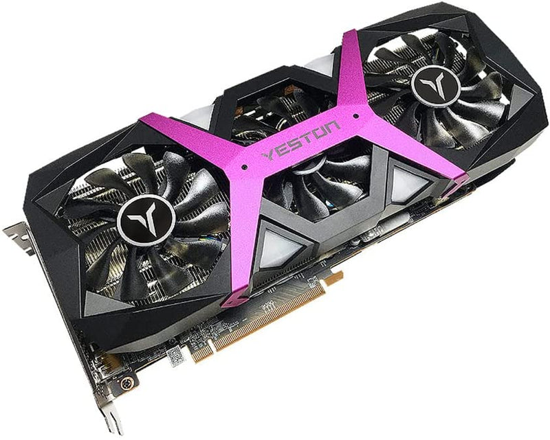 Placa de vídeo,Placa gráfica para jogos RX6800-16G D6 PB com memória 16G / 256bit / GDDR6 3 ventiladores de tamanho grande Placa traseira de metal luz respiratória - Gaamerr maniia 
