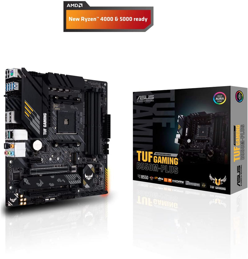 Placa Mãe Asus TUF GAMING B550M-PLUS AMD AM4 DDR4 mATX - Gaamerr maniia 