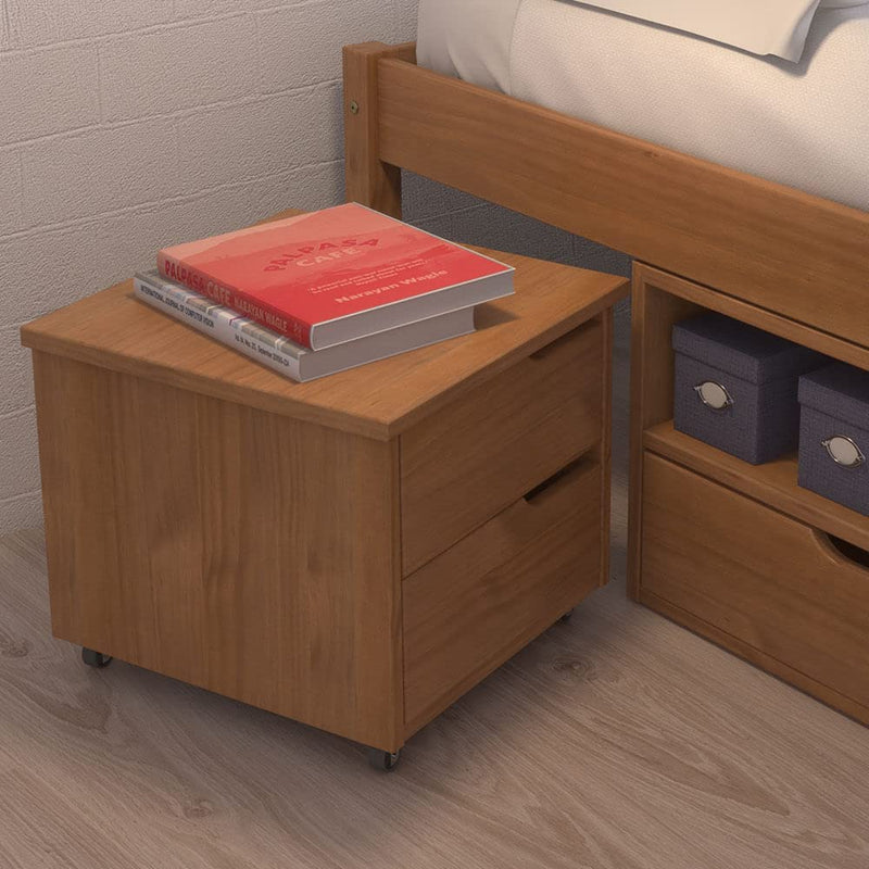 Cama Queen Multifuncional Madeira Maciça 6 Gavetas Charme Inter Link Amendoa - Gaamerr maniia 