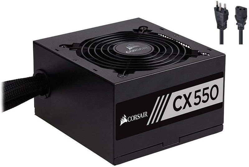Fonte Corsair 550W 80 Plus Bronze CX550 - CP-9020121-BR - Gaamerr maniia 