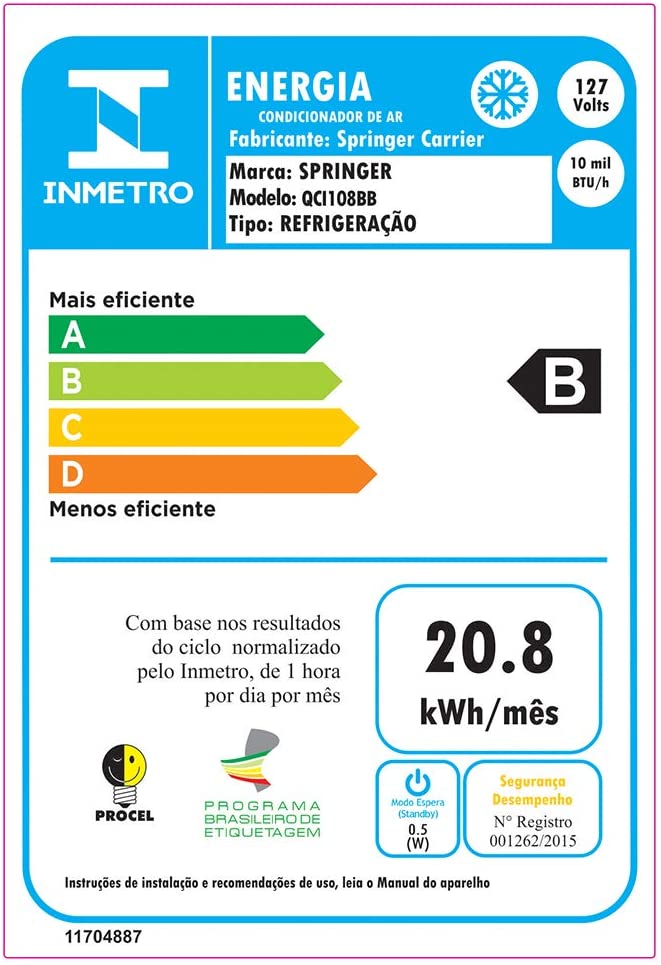 Ar Condicionado de Janela Mecânico, Springer, Branco, 10.000 BTU/h Frio, 110v, Midea - Gaamerr maniia 