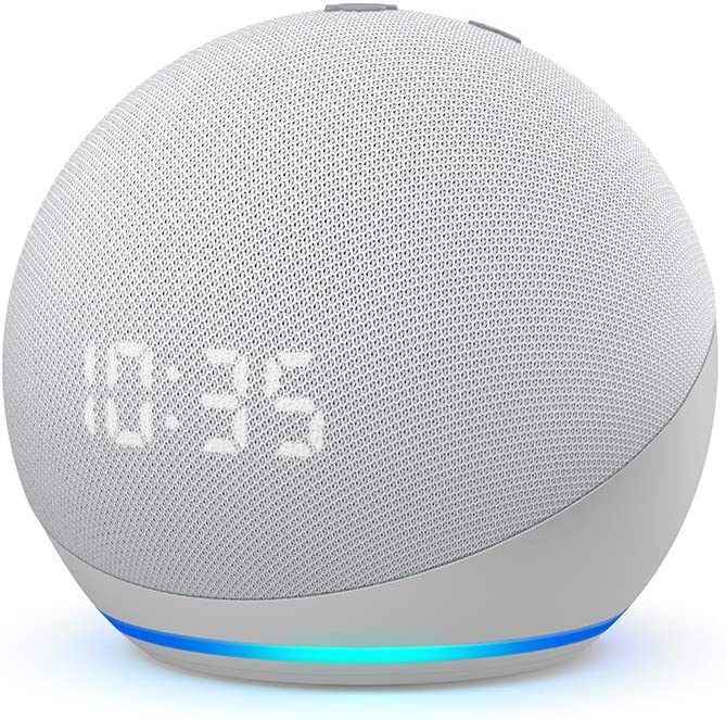 Echo Dot (4ª geração): Smart Speaker com Relógio e Alexa - Cor Azul