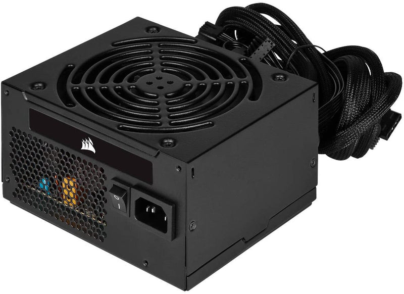 Corsair FONTE ATX 600W - VS600-80 PLUS WHITE - COM CABO DE FORCA - CP-9020224-BR, PRETO - Gaamerr maniia 
