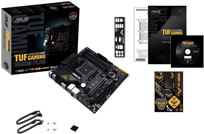 Placa Mãe Asus TUF GAMING B550M-PLUS AMD AM4 DDR4 mATX - Gaamerr maniia 