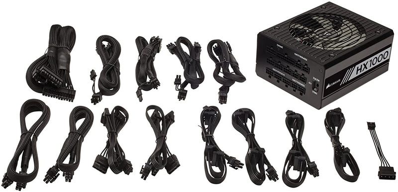Fonte Corsair HX1000-1000W, 80 Plus Platinum, Modular - CP-9020139-NA - Gaamerr maniia 