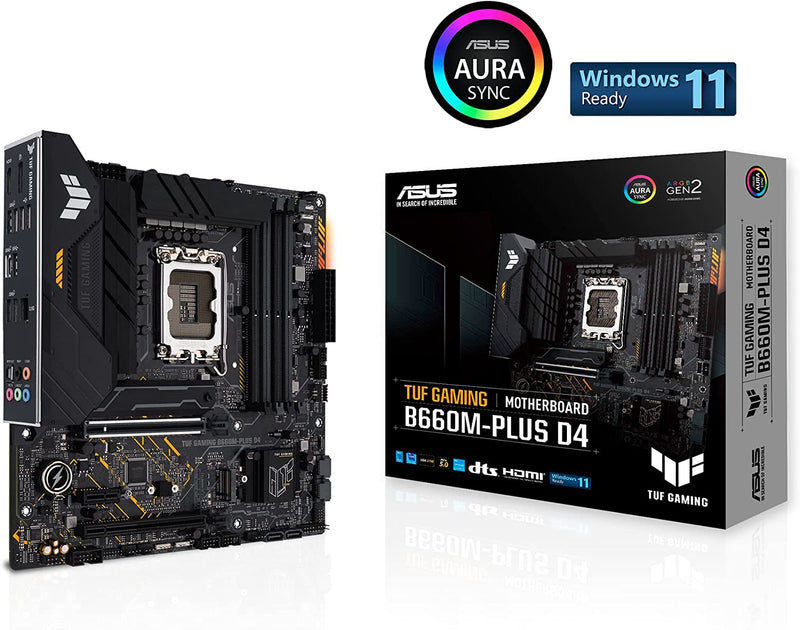 PLACA MAE (INTEL) ASUS B660M-PLUS D4 TUF GAMING DDR4 LGA1700 12° GERACAO - Gaamerr maniia 