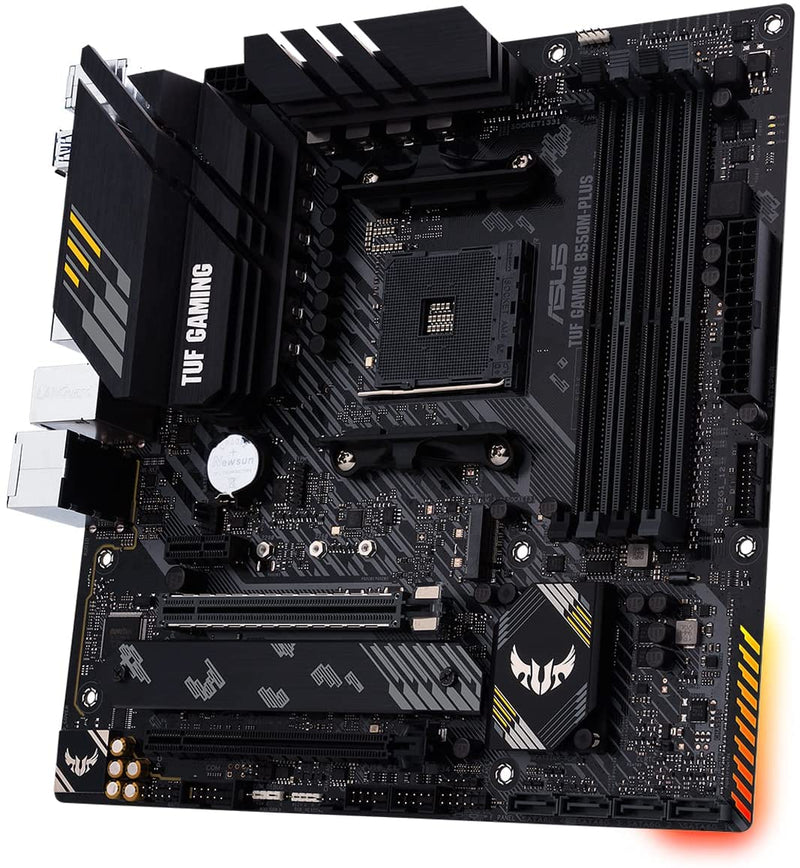 Placa Mãe Asus TUF GAMING B550M-PLUS AMD AM4 DDR4 mATX - Gaamerr maniia 