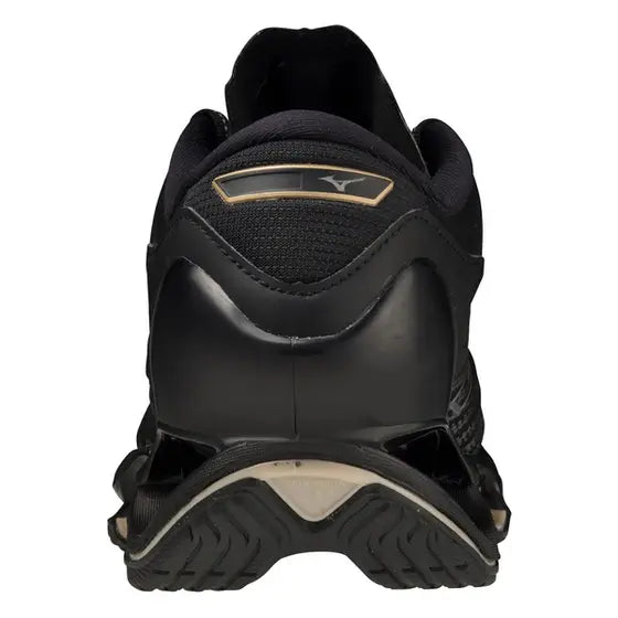 Tênis Mizuno Wave Prophecy 12 Masculino - Preto c/ Dourado