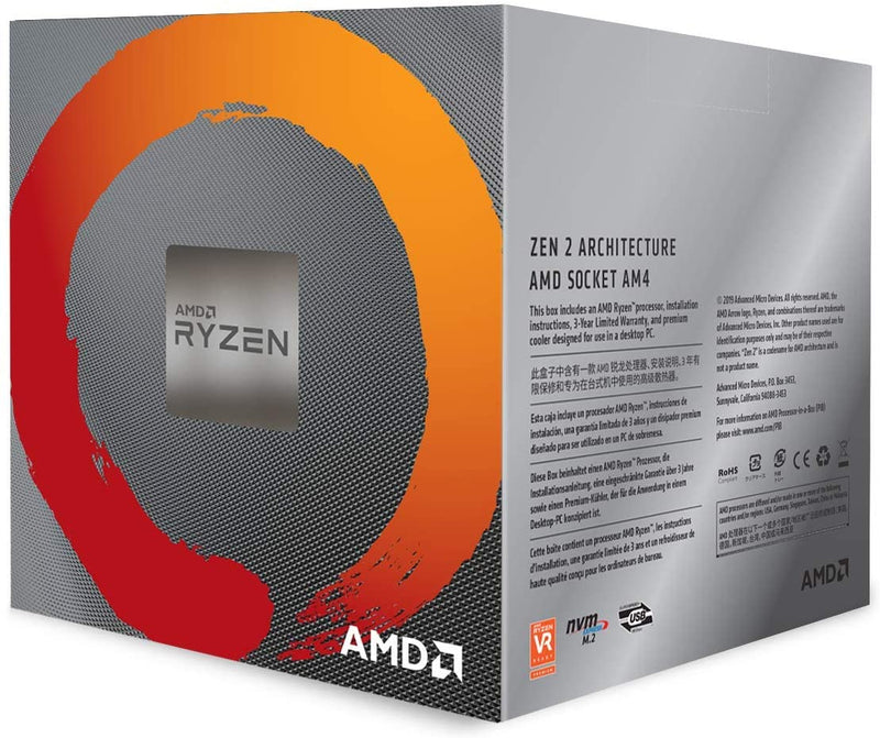 Processador AMD Ryzen 7 3700X Box (AM4 / 8 Cores / 16 Threads / 3.6GHz / 36MB Cache/Cooler Wraith Prism RGB) - *S/Video Integrado* - Gaamerr maniia 
