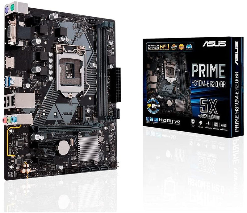 Placa-Mãe ASUS Prime - H310M-E R2.0/BR, Intel LGA 1151, mATX, DDR4 - Gaamerr maniia 