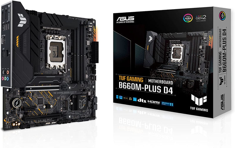 PLACA MAE (INTEL) ASUS B660M-PLUS D4 TUF GAMING DDR4 LGA1700 12° GERACAO - Gaamerr maniia 