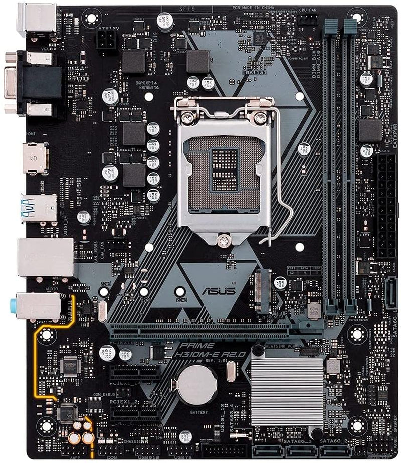 Placa-Mãe ASUS Prime - H310M-E R2.0/BR, Intel LGA 1151, mATX, DDR4 - Gaamerr maniia 