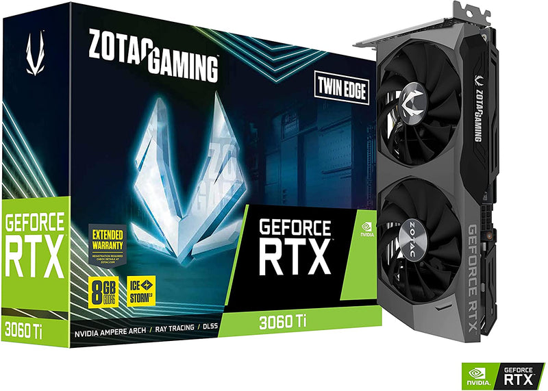 Placa de Vídeo Zotac Gaming - GeForce RTX 3060 Ti, Twin Edge, LHR, 8GB GDDR6 - Gaamerr maniia 