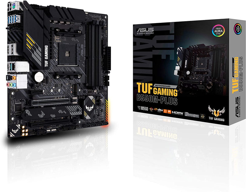 Placa Mãe Asus TUF GAMING B550M-PLUS AMD AM4 DDR4 mATX - Gaamerr maniia 