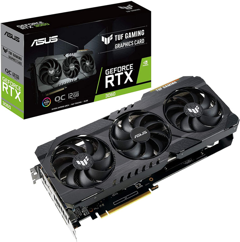 Placa de Vídeo ASUS TUF Gaming - GeForce RTX 3060, LHR, 12GB GDDR6, RGB, DLSS, Ray Tracing - Gaamerr maniia 