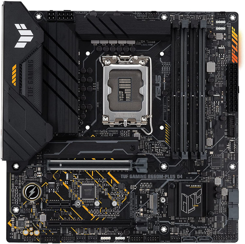 PLACA MAE (INTEL) ASUS B660M-PLUS D4 TUF GAMING DDR4 LGA1700 12° GERACAO - Gaamerr maniia 