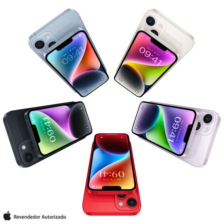 iPhone 14 Apple (512GB) Meia-noite, Tela de 6,1", 5G e Câmera de 12MP