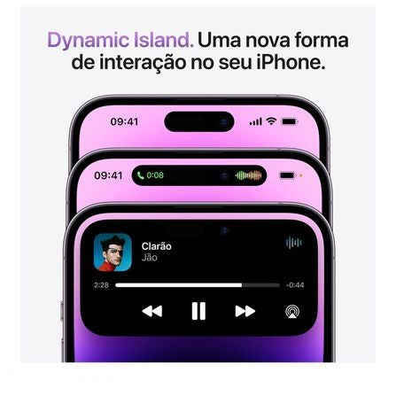iPhone 14 Pro Max Apple (256GB) Roxo-profundo, Tela de 6,7", 5G e Câmera de 48MP