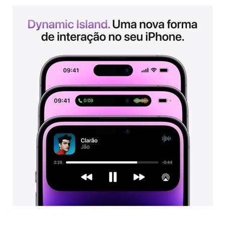 iPhone 14 Pro Max Apple (512GB) Prateado, Tela de 6,7", 5G e Câmera de 48MP