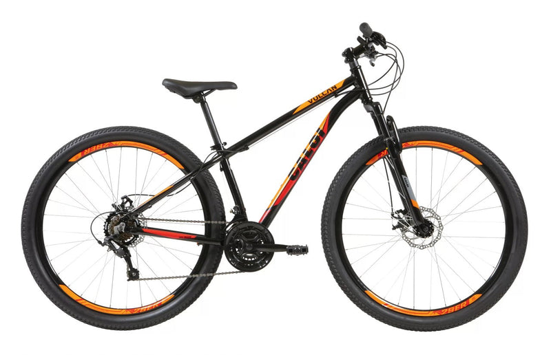 Bicicleta Caloi Vulcan Aro 29 21 Marchas com Freio a Disco - Preto - Gaamerr maniia 
