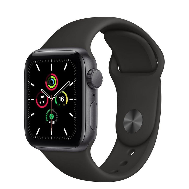 Apple Watch SE 40mm Caixa Cinza-Espacial e Pulseira Esportiva Preto - Gaamerr maniia 