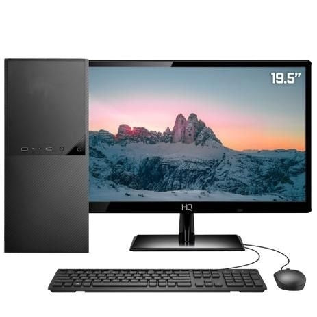 Computador Completo Intel Dual Core 4GB HD 500GB Monitor 19.5" HDMI Full HD Áudio 5.1 canais Skill DC - Gaamerr maniia 