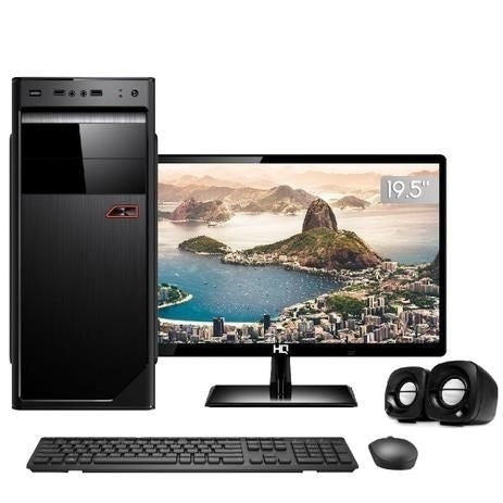 Computador Completo PC CPU Monitor 19.5" HDMI Intel Core i3 6GB HD 500GB com teclado e mouse Desktop Wifi CorPC - Gaamerr maniia 
