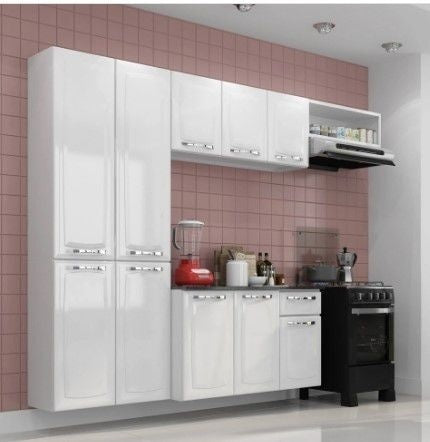 Cozinha Compacta Amanda Branco Itatiaia - Gaamerr maniia 