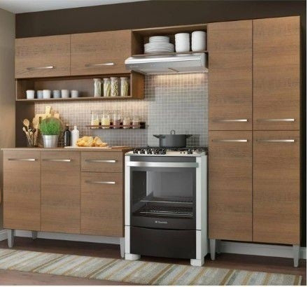 Cozinha Compacta Madesa Emilly Pop Com Armário E Balcão - Gaamerr maniia 