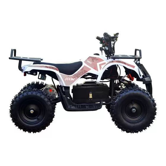 Quadriciclo Elétrico Infantil KEEZON 800W, 36v branco
