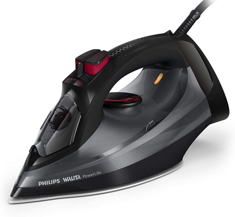 Ferro de Passar à Vapor Philips Powerlife Preto Ri2995/84 com Base Cerâmica Steamglide - ofertasbacanassss