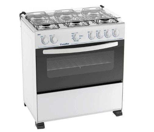 Fogão 6 Bocas Bali 6080 Esmaltec Branco - ofertasbacanassss