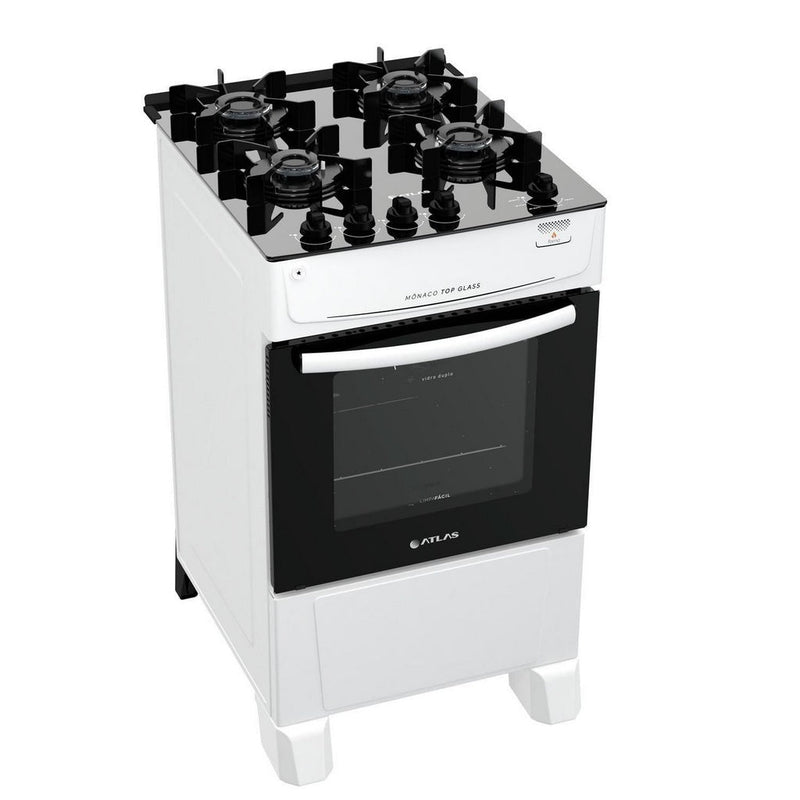 Fogão À Gás Mônaco 4 Bocas Branco - ofertasbacanassss