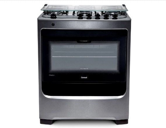 Fogão Consul 5 Bocas CFS5NAR Inox - ofertasbacanassss