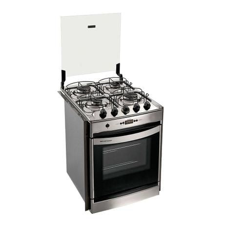 Fogão de Embutir Brastemp BYO4T - 4 Bocas - Inox - com Timer - ofertasbacanassss