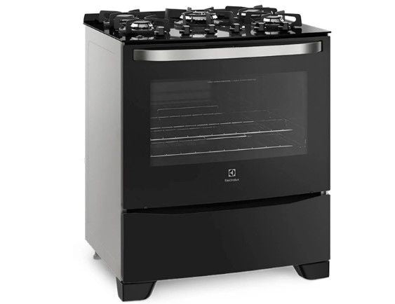 Fogão De Piso Electrolux 76GS 5 Bocas Preto - ofertasbacanassss