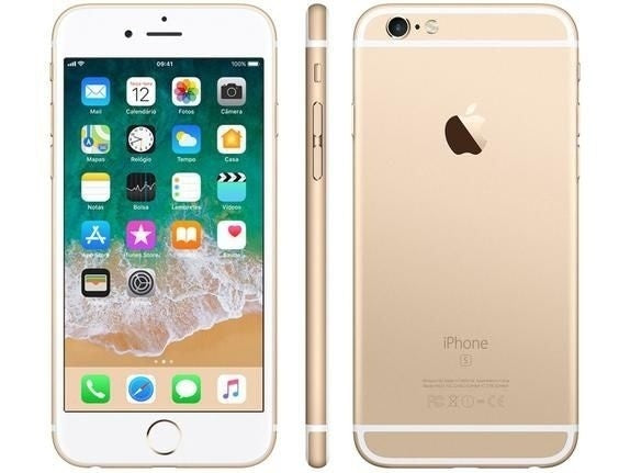 iPhone 6S 32GB Dourado Tela 4,7" IOS 4G Câmera 12MP - Apple - ofertasbacanassss