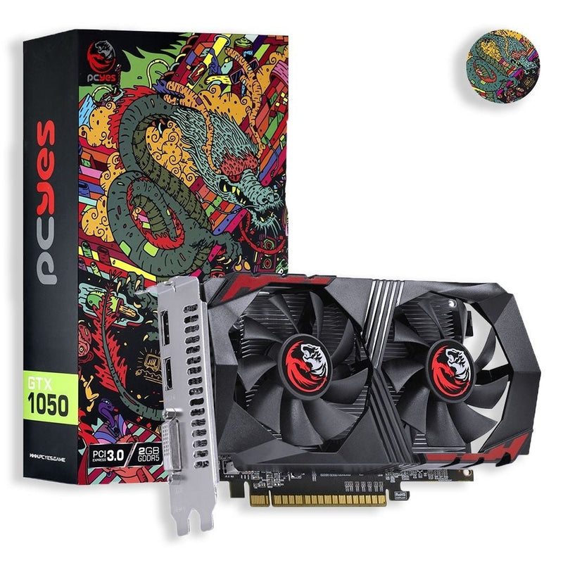 Placa de Vídeo Dual Fan gtx 1050 2Gb GDDR5 128 Bit - ofertasbacanassss